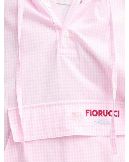 Fiorucci White Gingham Hoodie
