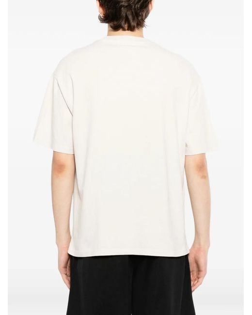 Melt White Graphic-Print T-Shirt for men