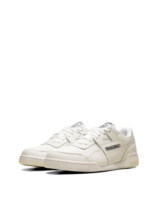 Reebok White Workout Plus Sneakers