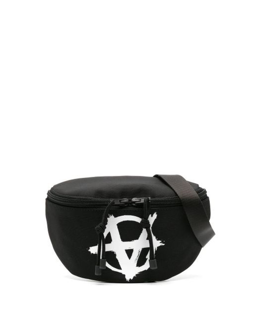 Vetements Black Motif-print Belt Bag