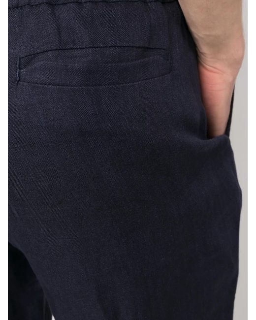 Sease Blue Elasticated Waist Trousers for men
