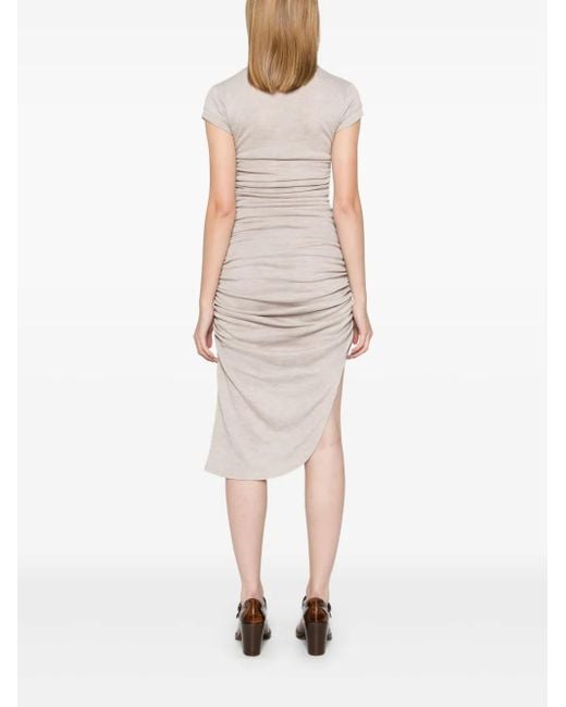 Elena Velez White Minikleid Mit Raffungen