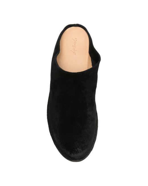 Marsèll Black Distressed-Effect Slip-On Mules