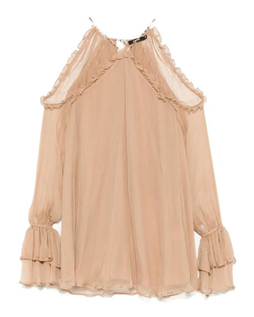Robe Courte En Soie Amen en coloris Natural