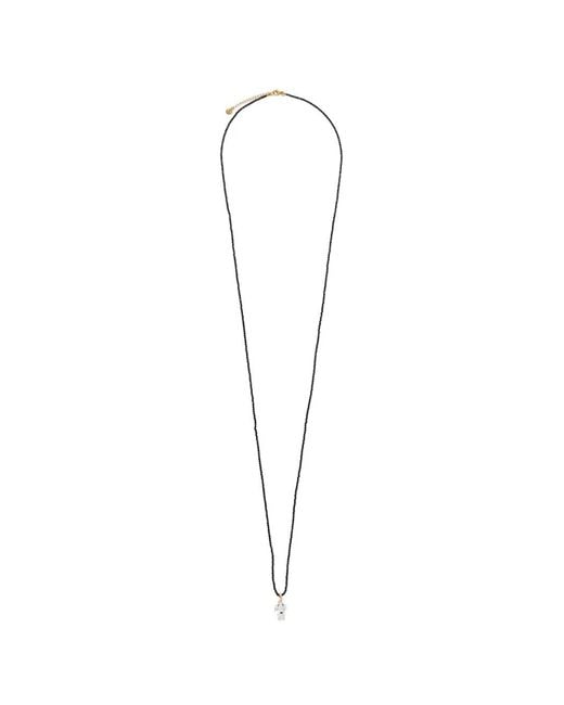 BLAKLACE White Beaded Pendant Necklace