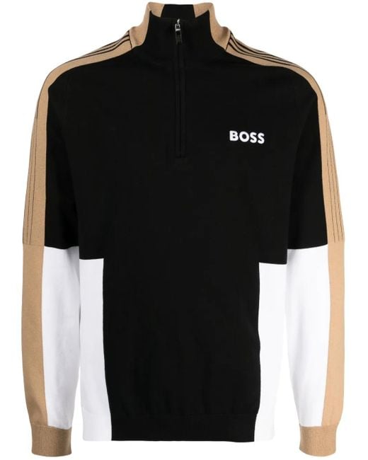 Boss Black Zolkar Colour-Block Sweatshirt for men