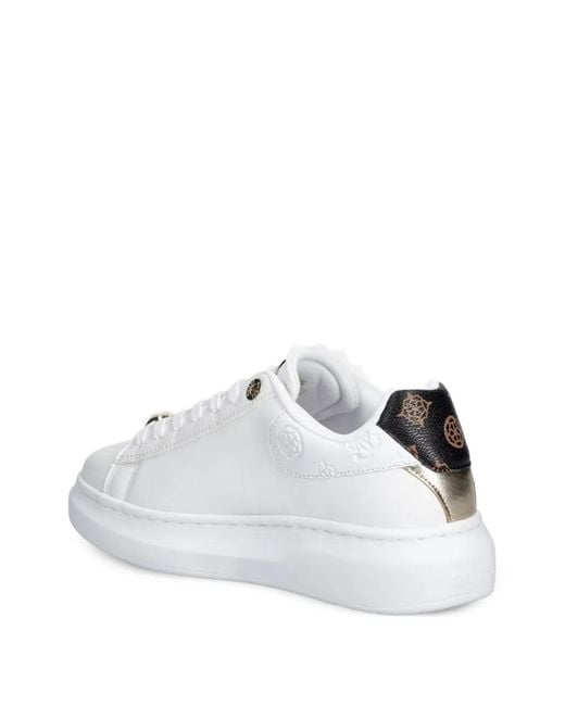 Guess White Fireup Sneakers