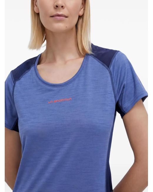 La Sportiva Blue Logo-Detail Short-Sleeve T-Shirt
