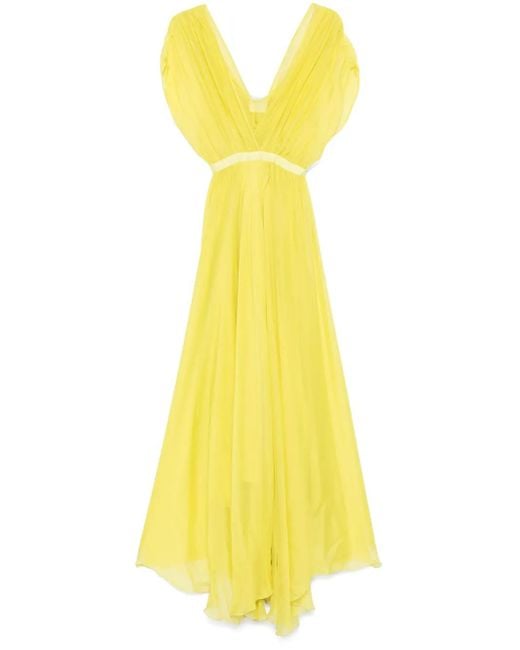 Forte Forte Yellow Maxikleid Aus Seide