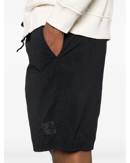 Stone Island Blue B100006 Nylon Ghost Comfort-Fit Mid-Length Swim Shorts for men