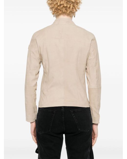 Peuterey Natural Lover Suede Leather Jacket