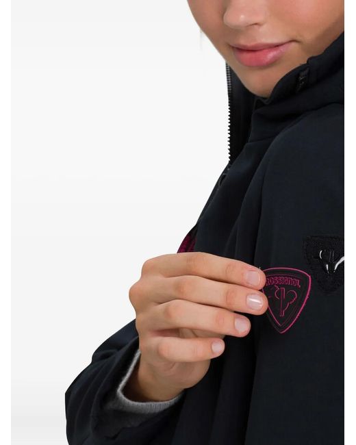 Rossignol Black Hooded Zip Coat
