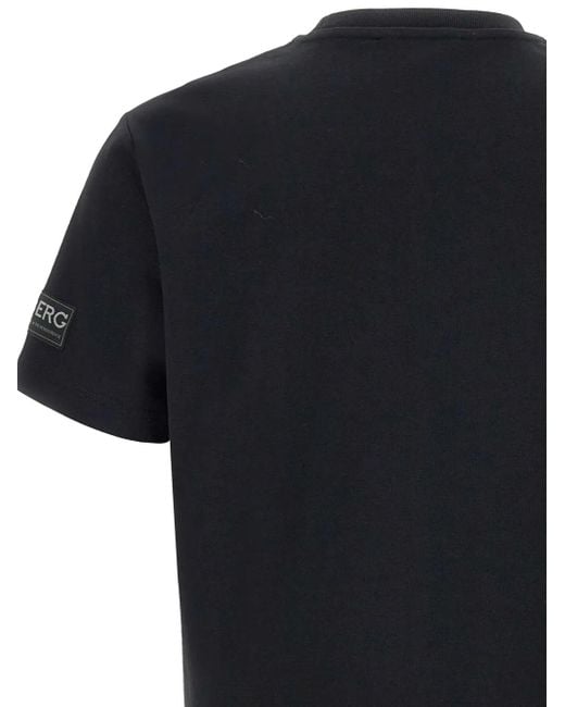 Iceberg Black Logo-Patch T-Shirt for men