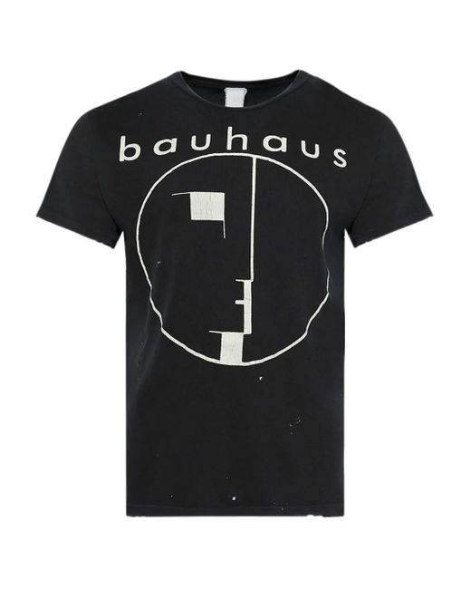 MadeWorn Black Graphic-Print T-Shirt for men
