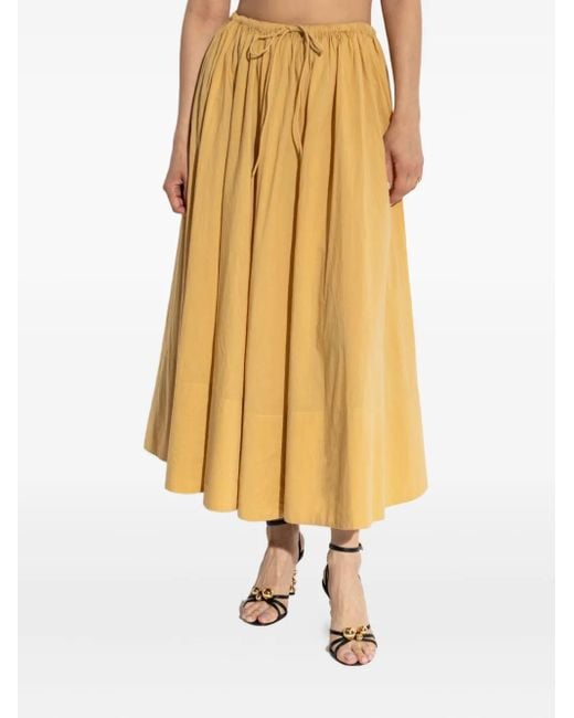 By Malene Birger Yellow Pheo Drawstring Skirt