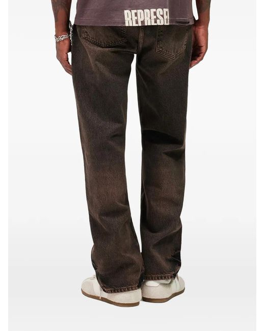 Represent Gray R2 Straight-Leg Jeans for men