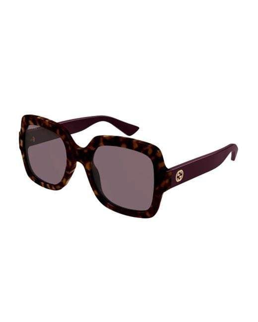 Gucci Brown Oversize-Frame Sunglasses
