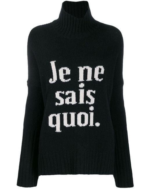 Zadig & Voltaire Black Je Ne Sais Quoi Sweater