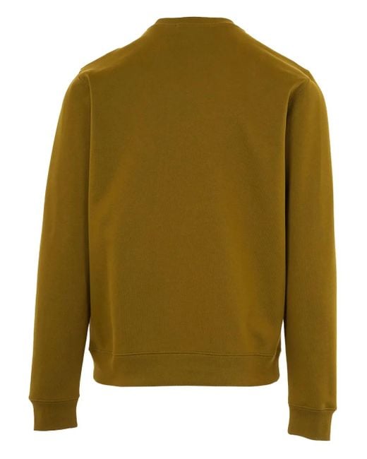 MSGM Green Logo-Print Sweatshirt for men