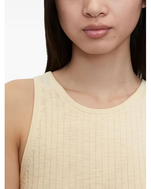 Marc O' Polo Natural Ribbed Sleeveless Tank Top