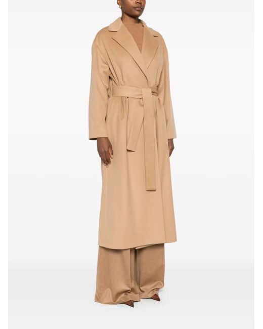 Dondup Natural Belted Lapels Coat