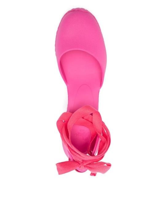 Castaner 70mm Careen Wedge Espadrilles Pink