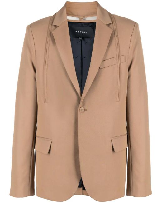 BOTTER Natural Single-Breasted Blazer for men