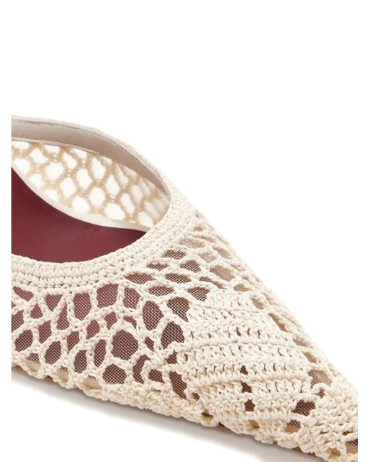 Magda Butrym Natural 115Mm Crochet Pumps