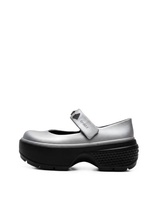 CROCSTM White Studded Platform Loafers for men