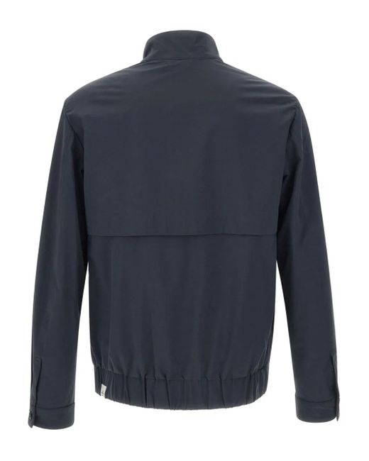 Peuterey Blue Zip-Up Bomber Jacket for men