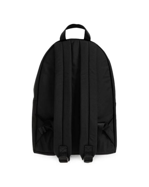 EA7 Black Logo-Patch Mesh-Pocket Backpack