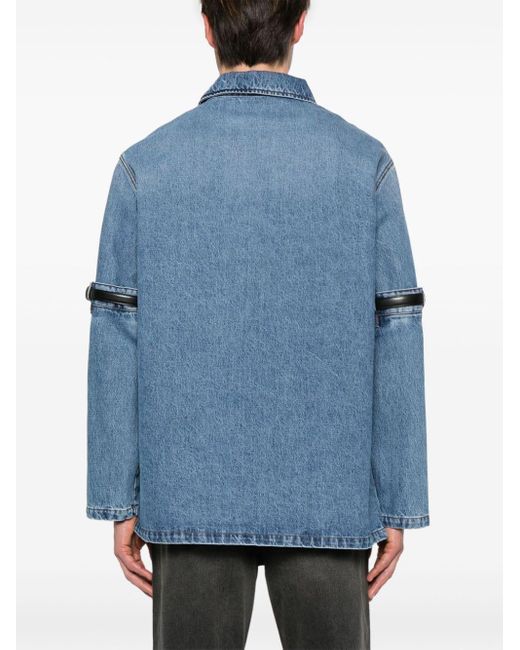 Veste en jean à boucle logo Coperni en coloris Blue