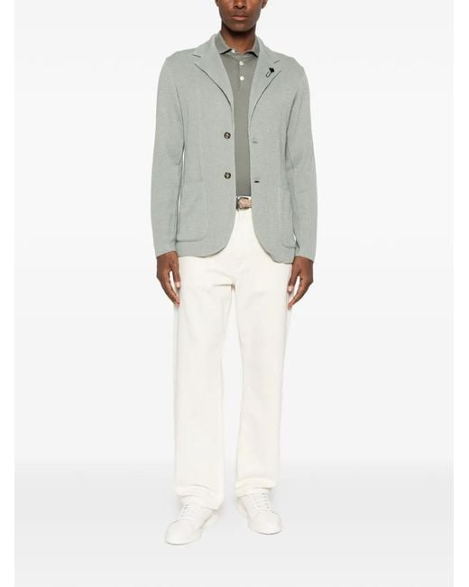 Lardini Green Patch Pocket Blazer for men