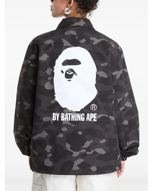 A Bathing Ape Gray Color Camo Bomber Jacket
