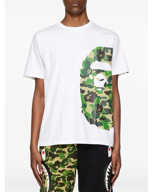 メンズ A Bathing Ape Side Big Ape Head "abc Camo" T-shirt Green