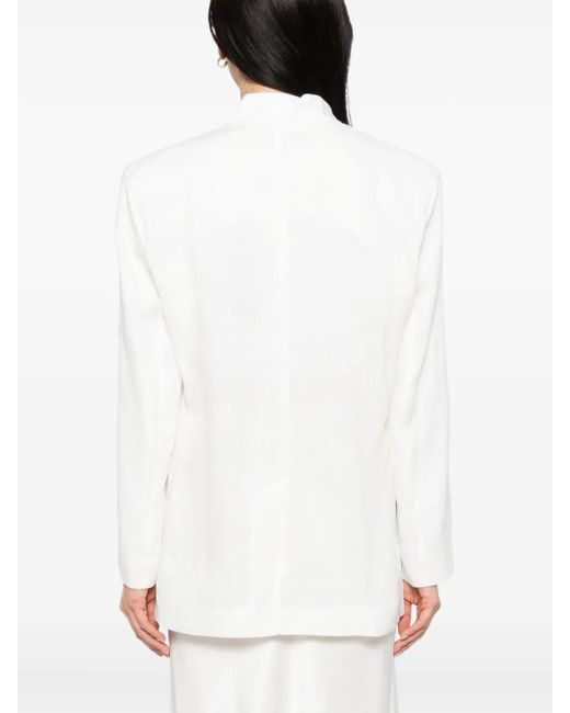 Tessitura Body Couture リネンジャケット White