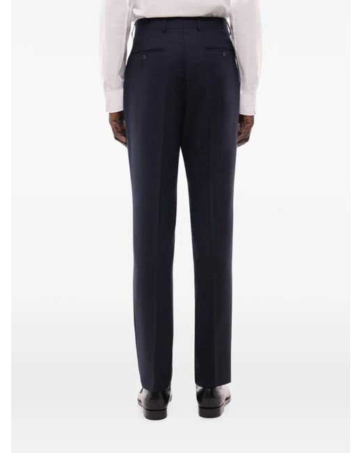 Fursac Pantalon Van Scheerwol in het Blue voor heren