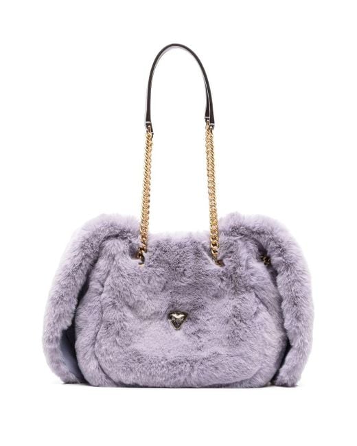 Kate Spade Rabbit Faux-fur Shoulder Bag in Purple | Lyst UK