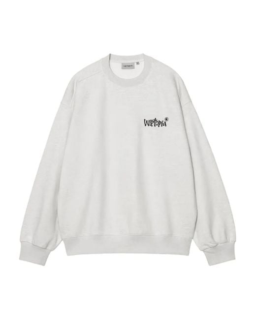 Carhartt Wiptopia Sweater in het White voor heren