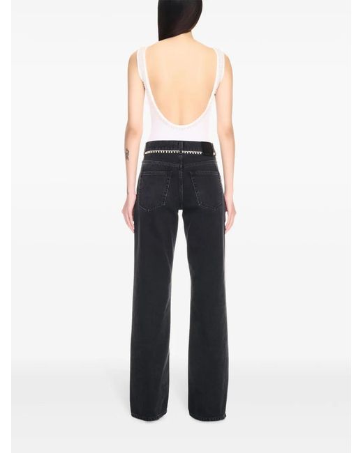 Off-White c/o Virgil Abloh White Pearl-Embellished Ribbed Tank Top