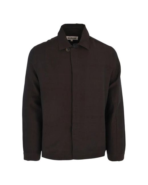 Marane Black Lucas Shirt Jacket for men