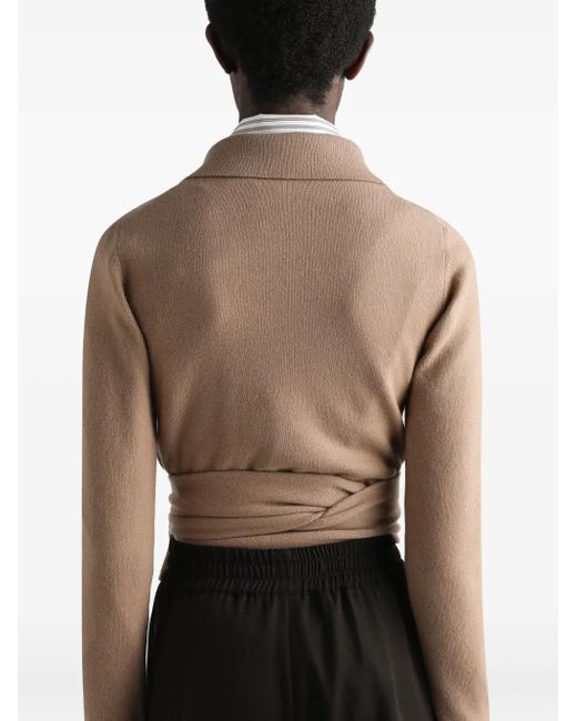 Dolce & Gabbana Natural Wrap Sweater