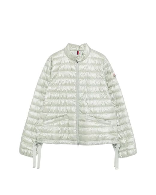 Moncler White Azalee Short Down Jacket