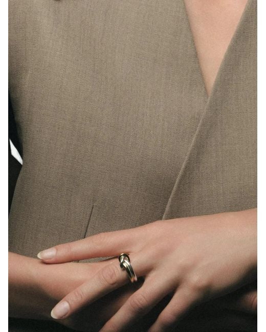 NORMA JEWELLERY Brown Hydra Knot-Detail Ring
