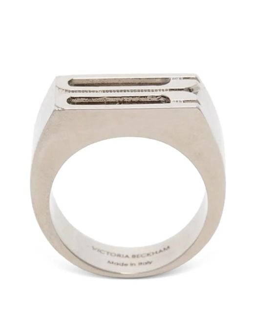 Victoria Beckham White Dorian Signet Ring