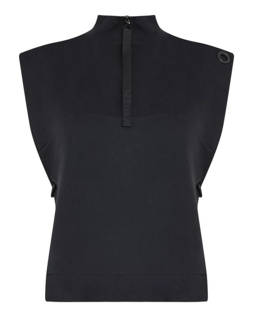 Top Smanicato A Collo Alto di Osklen in Black