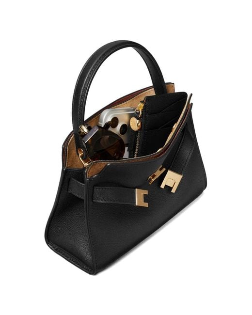 Tory Burch Black Petit Sac À Main Lee Radziwill Double