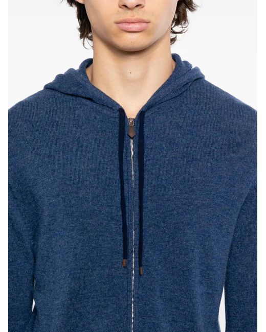 メンズ N.Peal Cashmere Ladbroke パーカー Blue