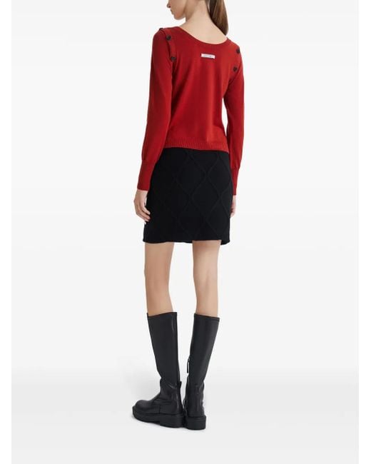 Ports 1961 Red Button-Detail Jumper
