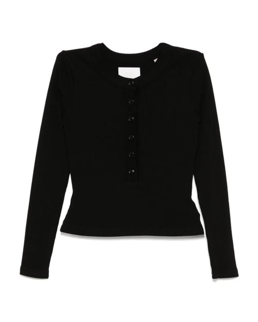 Citizens of Humanity Nali ヘンリーネック トップ Black